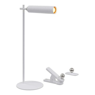 LED Himmennettävä magneettinen ladattava pöytävalaisin 3in1 LED/3W/5V 4000K 1500 mAh valkoinen
