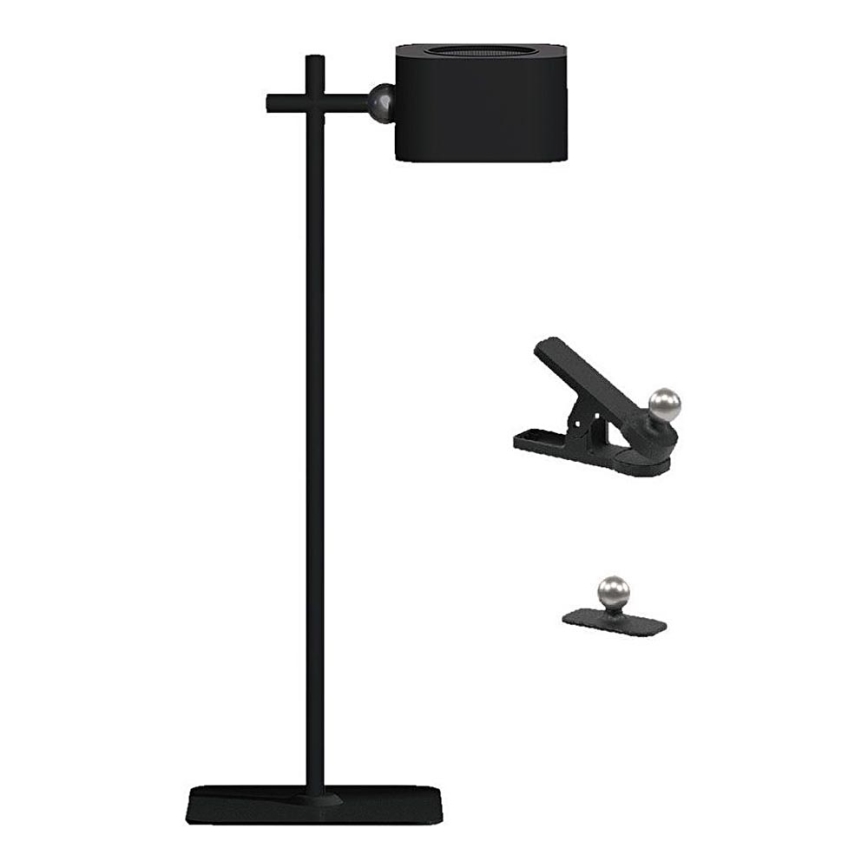 LED Himmennettävä magneettinen ladattava pöytävalaisin 4in1 LED/3W/5V 3000-6000K 1800 mAh musta