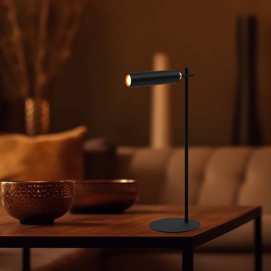 LED Himmennettävä magneettinen ladattava pöytävalaisin 3in1 LED/3W/5V 4000K 1500 mAh musta
