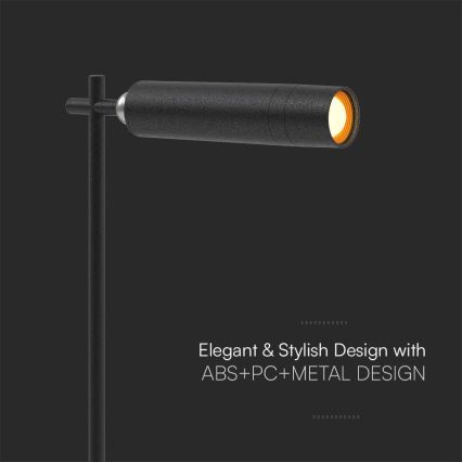 LED Himmennettävä magneettinen ladattava pöytävalaisin 3in1 LED/3W/5V 4000K 1500 mAh musta