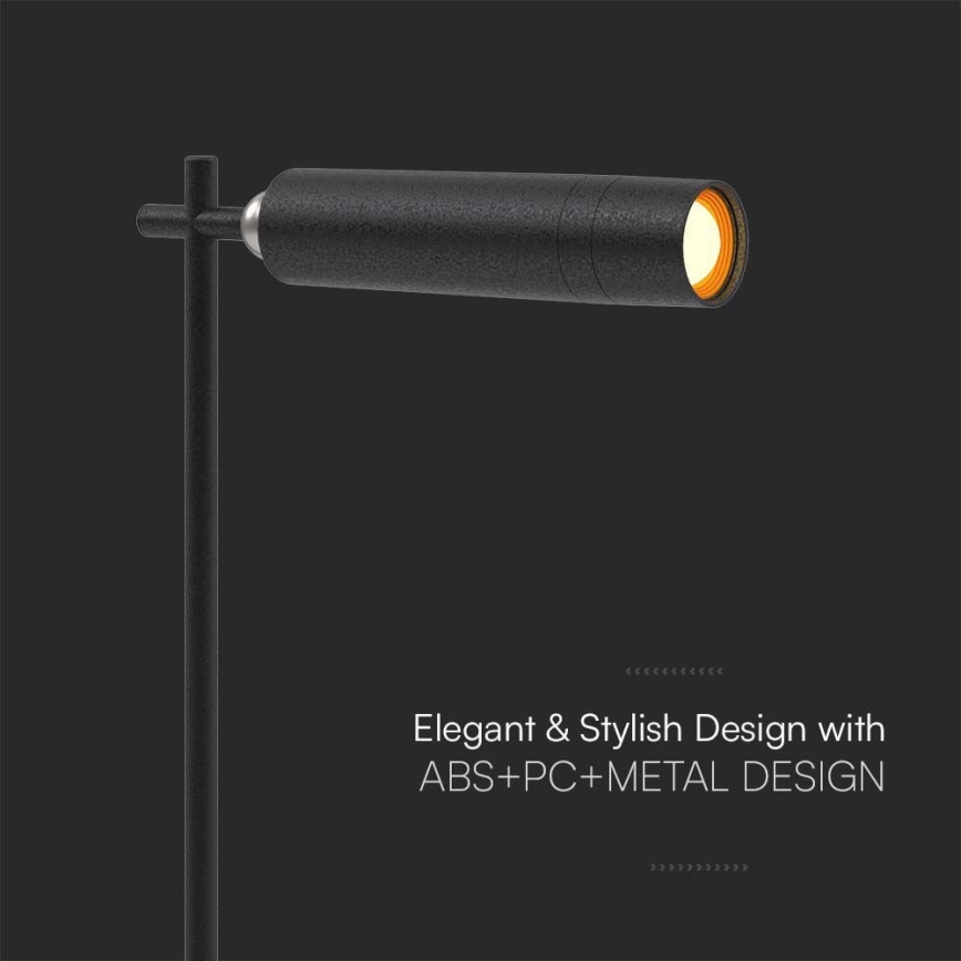 LED Himmennettävä magneettinen ladattava pöytävalaisin 3in1 LED/3W/5V 4000K 1500 mAh musta