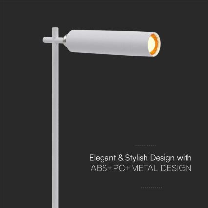 LED Himmennettävä magneettinen ladattava pöytävalaisin 3in1 LED/3W/5V 4000K 1500 mAh valkoinen