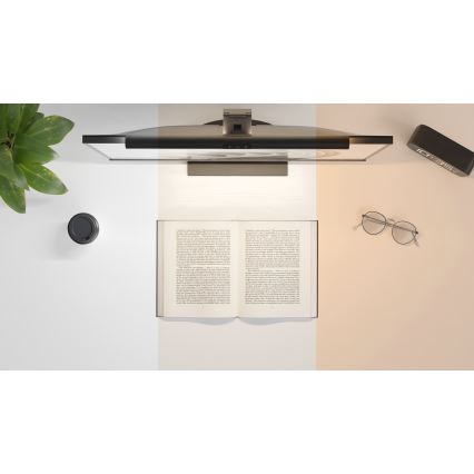 LED Himmennettävä näytön valaistus LEVANO LED/5W/5V 3000-6000K musta