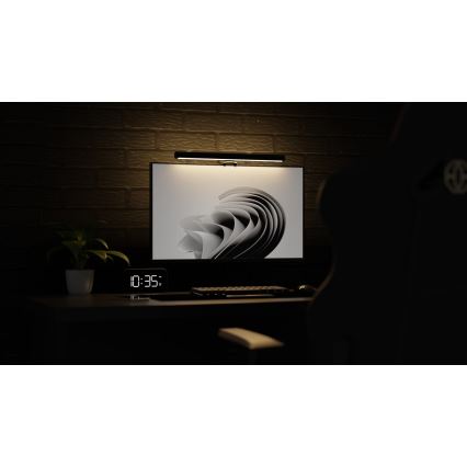 LED Himmennettävä näytön valaistus LEVANO LED/5W/5V 3000-6000K musta