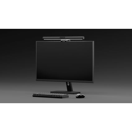 LED Himmennettävä näytön valaistus LEVANO LED/5W/5V 3000-6000K musta