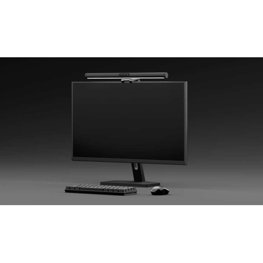 LED Himmennettävä näytön valaistus LEVANO LED/5W/5V 3000-6000K musta