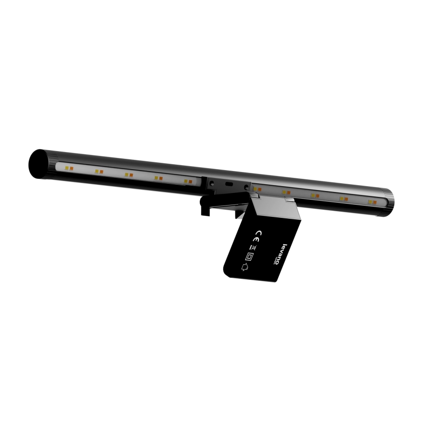 LED Himmennettävä näytön valaistus LEVANO LED/5W/5V 3000-6000K musta