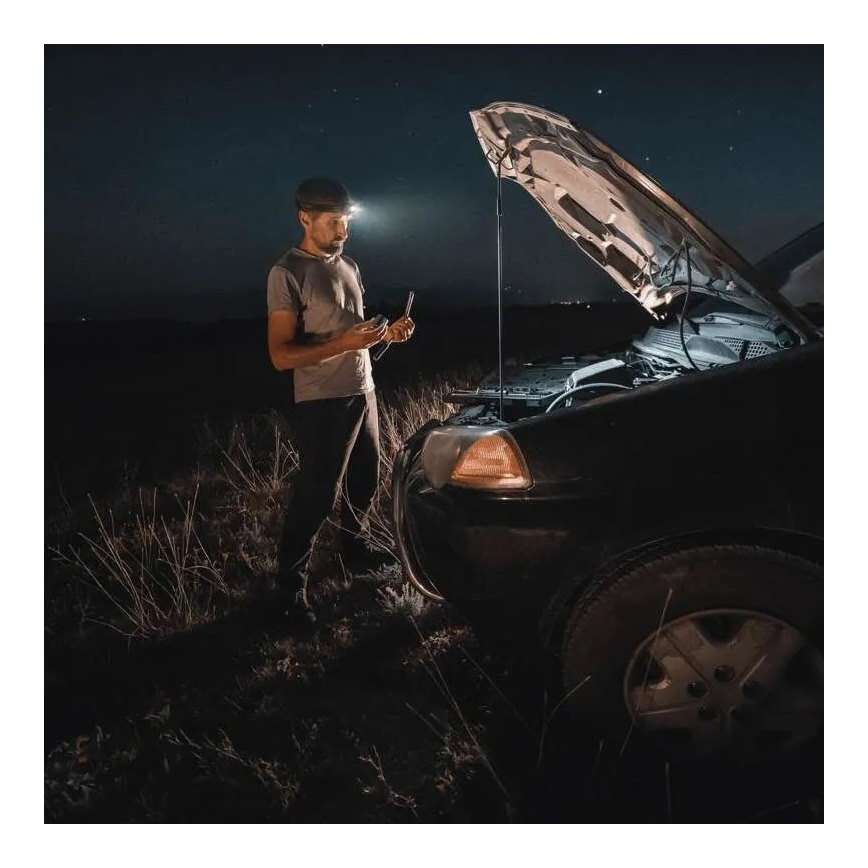 LED Himmennettävä otsavalo anturilla GP DISCOVERY CHW54 LED/3xAAA IPX5