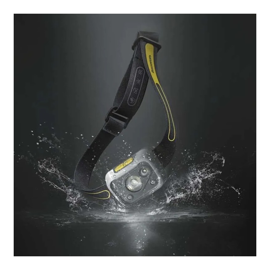 LED Himmennettävä otsavalo anturilla GP DISCOVERY CHW54 LED/3xAAA IPX5