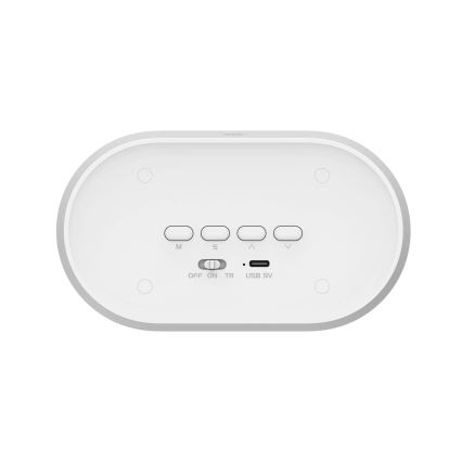 LED Himmennettävä pieni yölamppu herätyskellolla KAJA LED/1,3W/5V 3000K