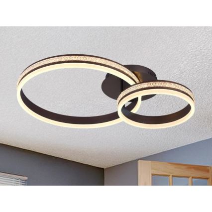 LED himmennettävä pinta-asennettava kattokruunu LED/110W/230V 3000-6500K + kaukosäädin