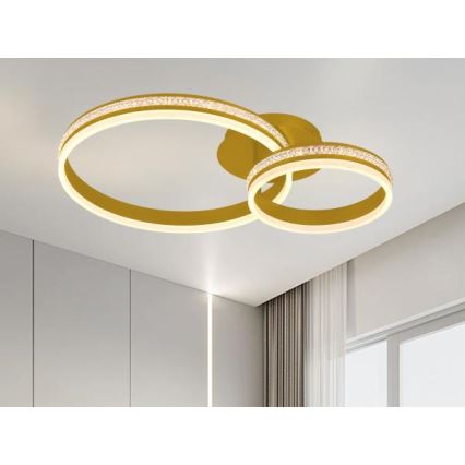 LED himmennettävä pinta-asennettava kattokruunu LED/110W/230V 3000-6500K + kaukosäädin