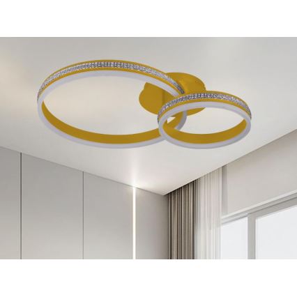 LED himmennettävä pinta-asennettava kattokruunu LED/110W/230V 3000-6500K + kaukosäädin