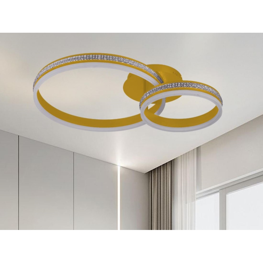 LED himmennettävä pinta-asennettava kattokruunu LED/110W/230V 3000-6500K + kaukosäädin