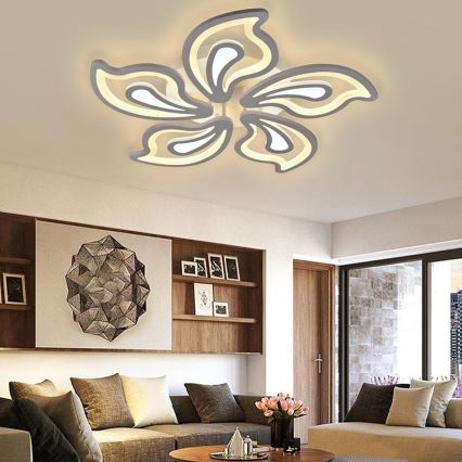 LED Himmennettävä pinta-asennettava kattokruunu LED/125W/230V 3000-6500K + kaukosäädin