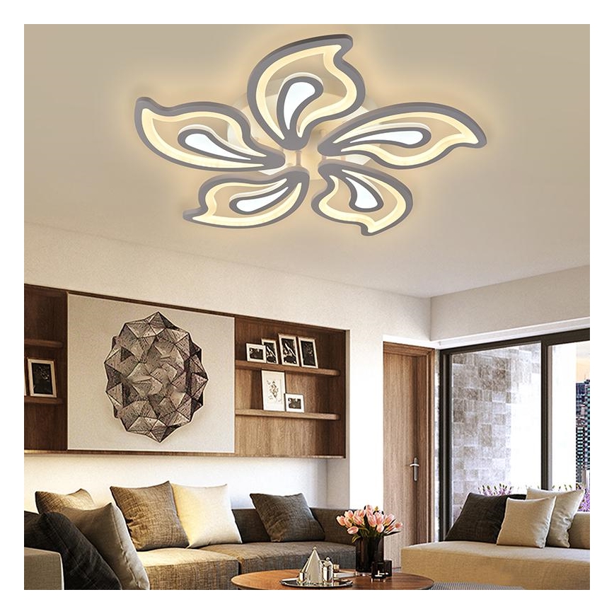 LED Himmennettävä pinta-asennettava kattokruunu LED/125W/230V 3000-6500K + kaukosäädin