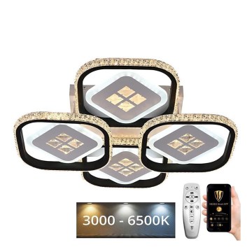 LED Himmennettävä pinta-asennettava kattokruunu LED/130W/230V 3000-6500K + kaukosäädin