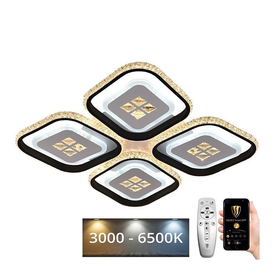 LED Himmennettävä pinta-asennettava kattokruunu LED/130W/230V 3000-6500K + kaukosäädin