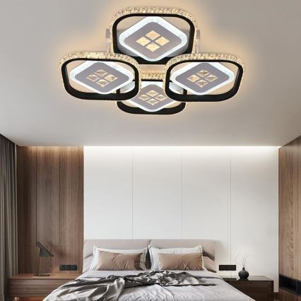 LED Himmennettävä pinta-asennettava kattokruunu LED/130W/230V 3000-6500K + kaukosäädin