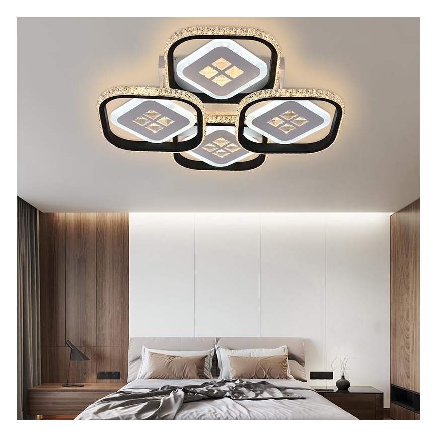LED Himmennettävä pinta-asennettava kattokruunu LED/130W/230V 3000-6500K + kaukosäädin