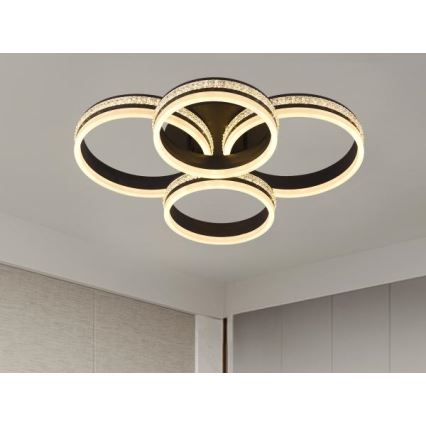 LED-himmennettävä pinta-asennettava kattokruunu LED/150W/230V 3000-6500K + kaukosäädin