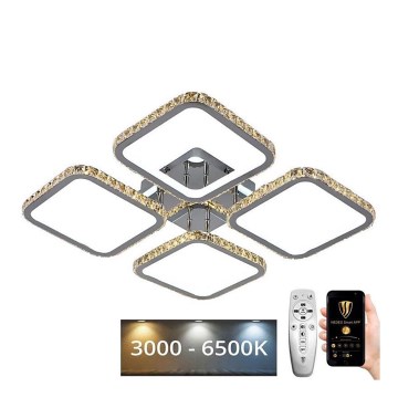 LED Himmennettävä pinta-asennettava kattokruunu LED/160W/230V 3000-6500K + kaukosäädin