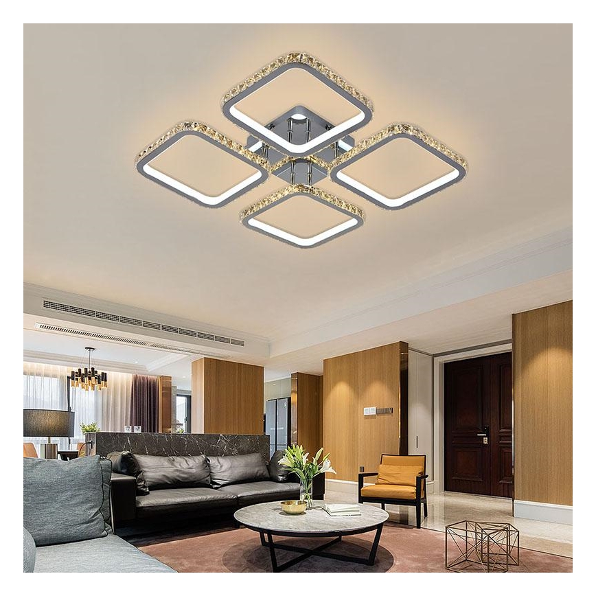 LED Himmennettävä pinta-asennettava kattokruunu LED/160W/230V 3000-6500K + kaukosäädin