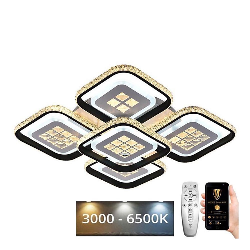 LED Himmennettävä pinta-asennettava kattokruunu LED/180W/230V 3000-6500K + kaukosäädin