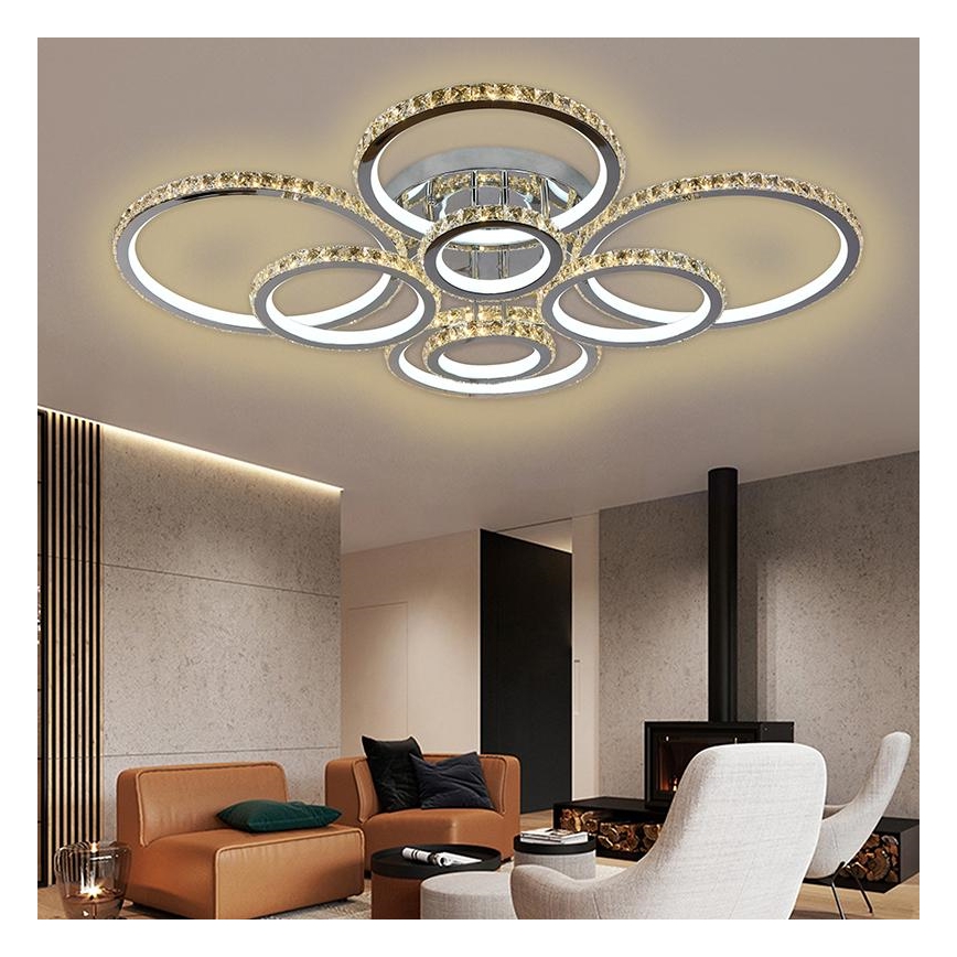LED Himmennettävä pinta-asennettava kattokruunu LED/315W/230V 3000-6500K + kaukosäädin