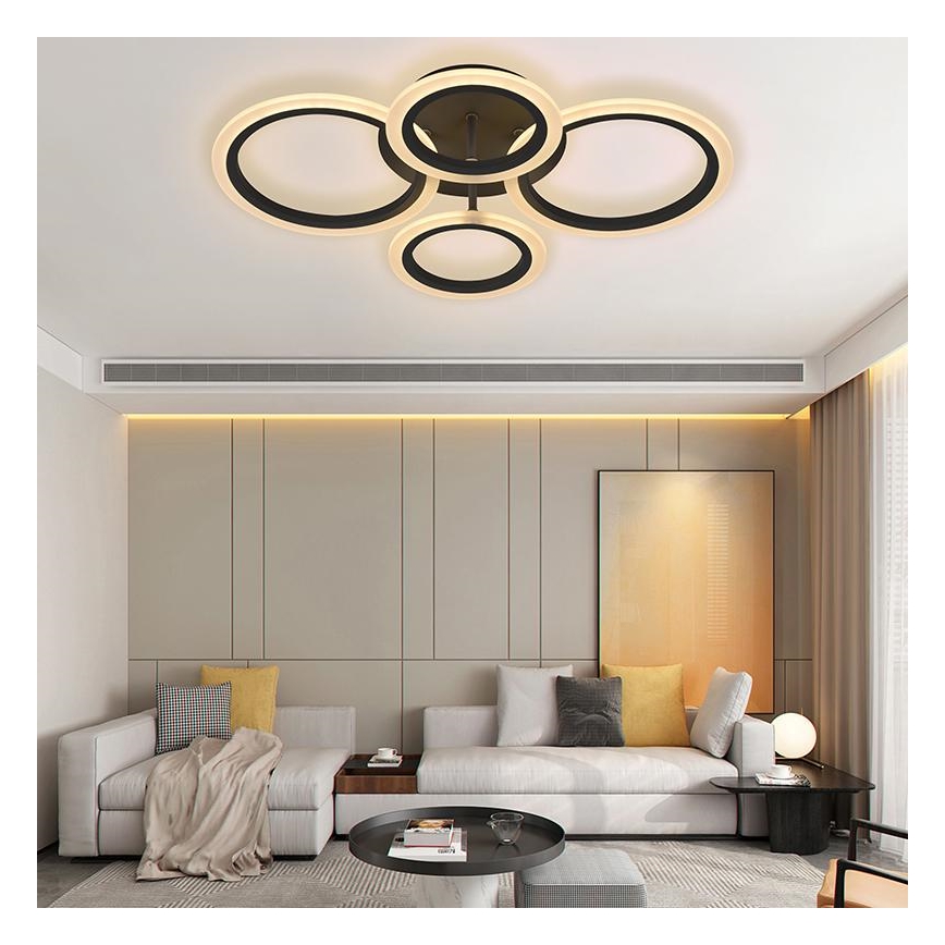 LED-himmennettävä pinta-asennettava kattokruunu LED/50W/230V 3000-6500K + kaukosäädin
