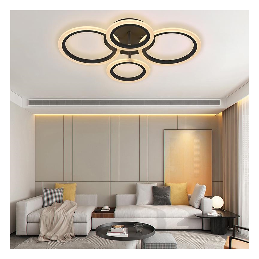 LED Himmennettävä pinta-asennettava kattokruunu LED/50W/230V 3000-6500K + kaukosäädin