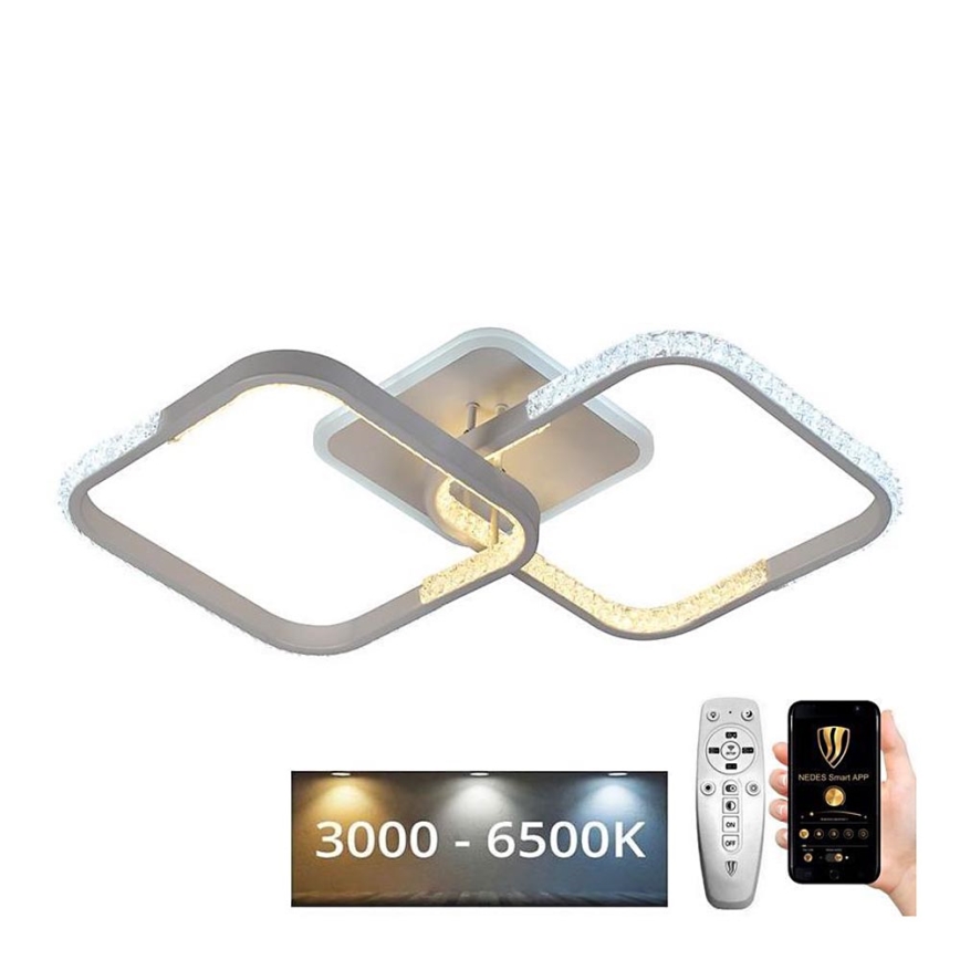 LED Himmennettävä pinta-asennettava kattokruunu LED/55W/230V 3000-6500K + kaukosäädin