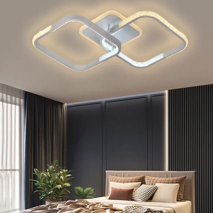 LED Himmennettävä pinta-asennettava kattokruunu LED/55W/230V 3000-6500K + kaukosäädin