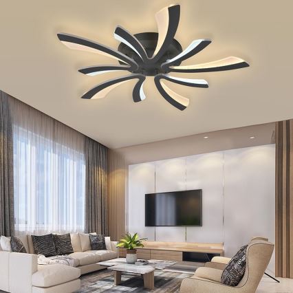 LED Himmennettävä pinta-asennettava kattokruunu LED/55W/230V 3000-6500K + kaukosäädin