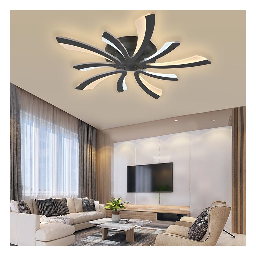 LED Himmennettävä pinta-asennettava kattokruunu LED/55W/230V 3000-6500K + kaukosäädin