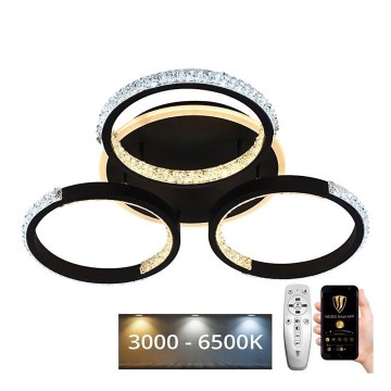 LED Himmennettävä pinta-asennettava kattokruunu LED/60W/230V 3000-6500K + kaukosäädin