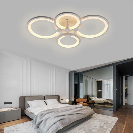 LED Himmennettävä pinta-asennettava kattokruunu LED/65W/230V 3000-6500K + kaukosäädin