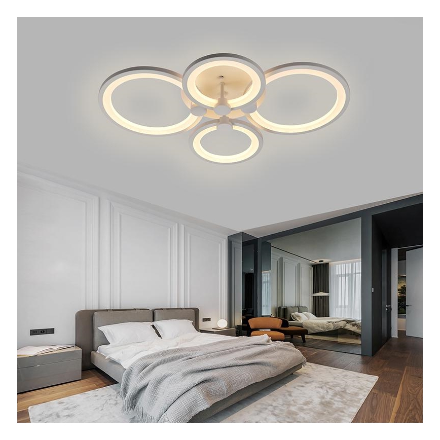 LED Himmennettävä pinta-asennettava kattokruunu LED/65W/230V 3000-6500K + kaukosäädin