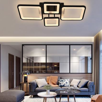 LED Himmennettävä pinta-asennettava kattokruunu LED/70W/230V 3000-6500K + kaukosäädin