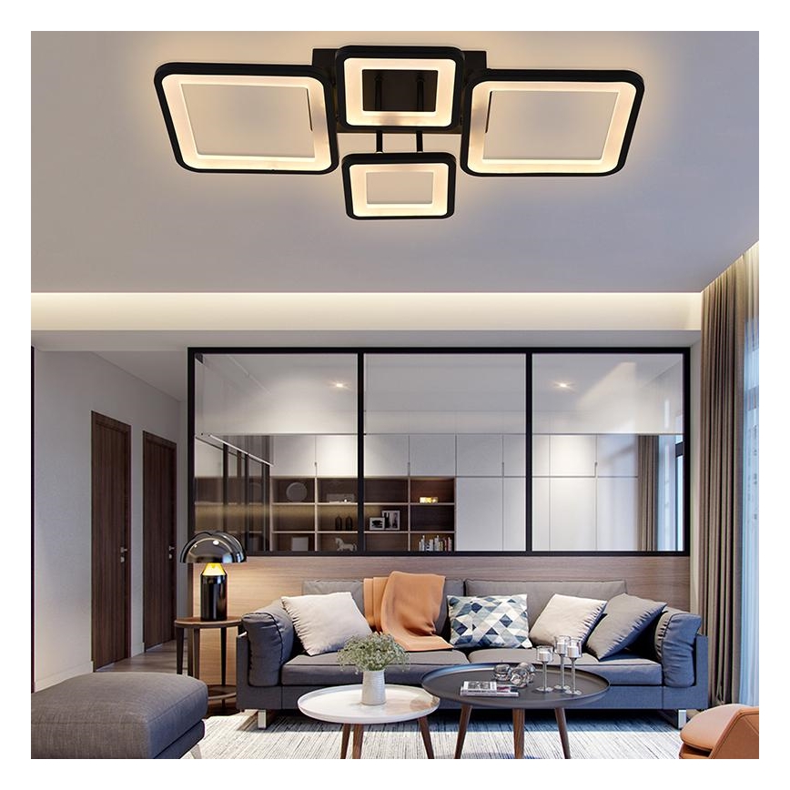 LED Himmennettävä pinta-asennettava kattokruunu LED/70W/230V 3000-6500K + kaukosäädin