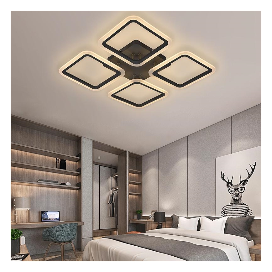 LED Himmennettävä pinta-asennettava kattokruunu LED/70W/230V 3000-6500K + kaukosäädin