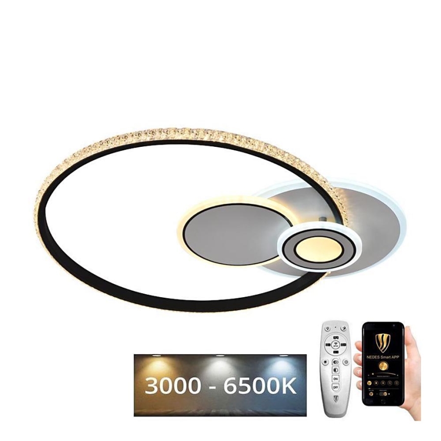 LED Himmennettävä pinta-asennettava kattokruunu LED/80W/230V 3000-6500K + kaukosäädin