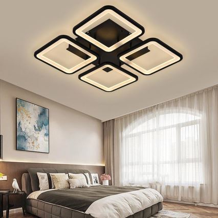 LED Himmennettävä pinta-asennettava kattokruunu LED/85W/230V 3000-6500K + kaukosäädin