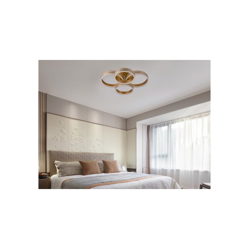 LED-himmennettävä pintakiinnitteinen kattokruunu LED/150W/230V 3000-6500K + kaukosäädin