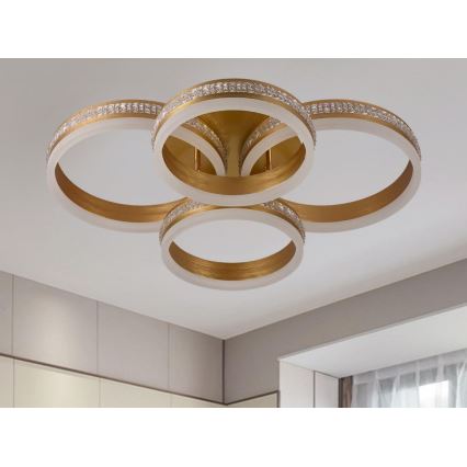 LED-himmennettävä pintakiinnitteinen kattokruunu LED/150W/230V 3000-6500K + kaukosäädin
