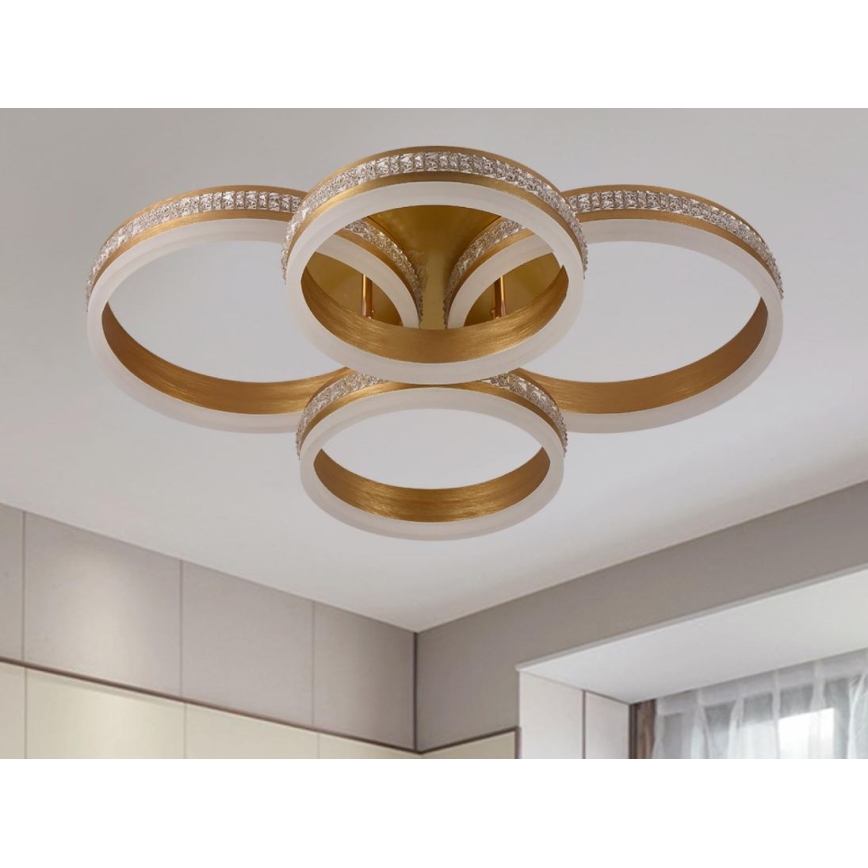 LED-himmennettävä pintakiinnitteinen kattokruunu LED/150W/230V 3000-6500K + kaukosäädin