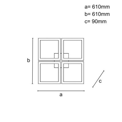 LED himmennettävä pintakiinnitteinen kattokruunu LED/215W/230V 3000-6500K + kaukosäädin