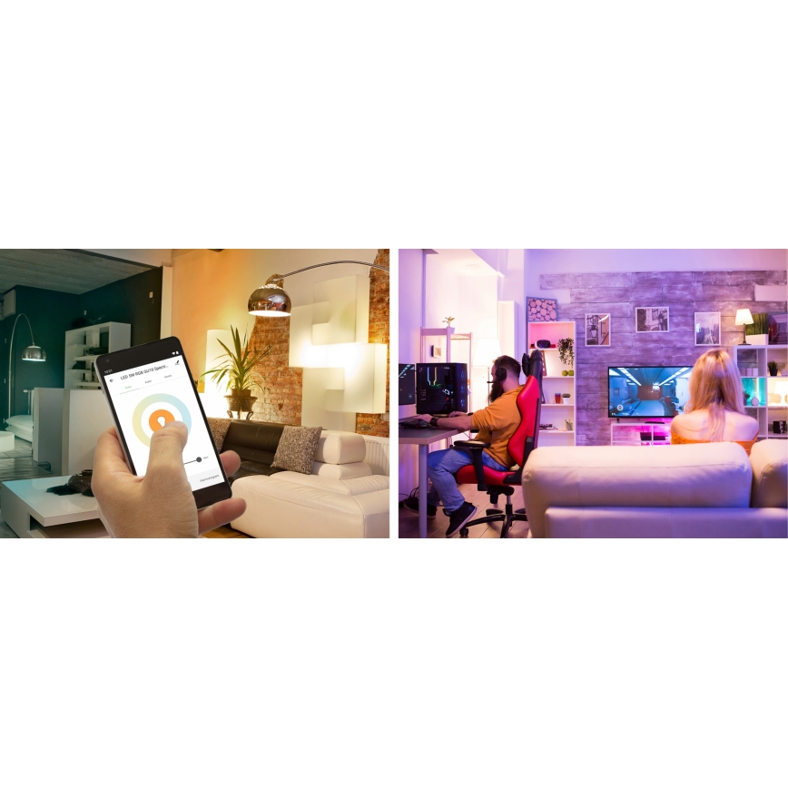 LED Himmennettävä polttimo A60 E27/5W/230V 2700-6500K Wi-Fi Tuya
