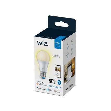 LED Himmennettävä polttimo A60 E27/8W/230V 2700K CRI 90 Wi-Fi - WiZ