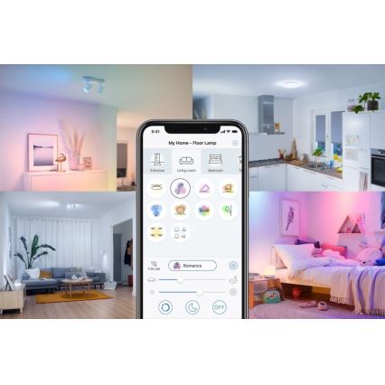 LED-himmennettävä polttimo FILAMENT C35 E14/4,9W/230V 2700-6500K CRI 90 Wi-Fi - WiZ